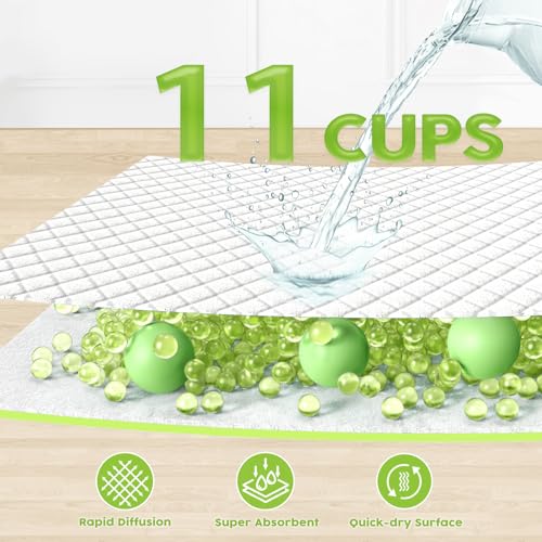 XXL Puppy Pads with Adhesive Tabs Leak (Jumbo-36x36in(30Ct))