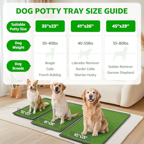 Portable Dog Grass Pad with Tray 35"x23" (35"x23")