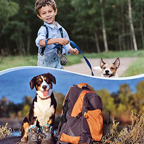 Dog Poop Bag Holder for Leash Waste Bag Carrier Dog Poop Bag Dispenser for Walking Running Bicycle Accessory 4 Pieces (Black + Pink)