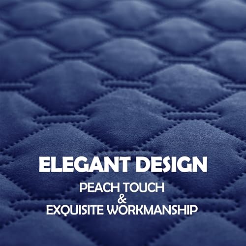 Waterproof Loveseat Cover (32x53 Inch (Pack of 1) / Dark Navy/Light Navy)