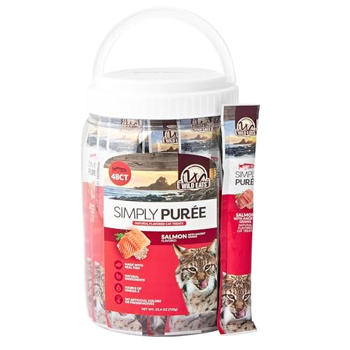 Simply Puree Salmon & Ancient Grains Cat Treats Tub
