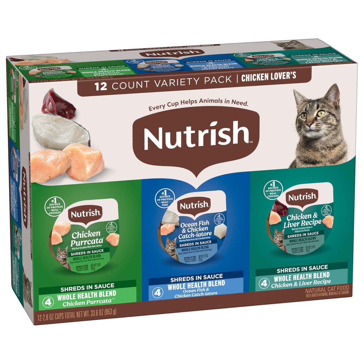 Chicken Lover's Wet Cat Food Variety Pack (2.8 Ounce (Pack of 12))