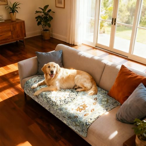 Washable Pee Pads for Dogs (Boho Beige / 39" x 63" (1 Pack))