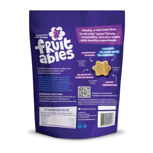 Crunchy Cat Treats (1.88 Pound (Pack of 1) / Chicken & Blueberry)