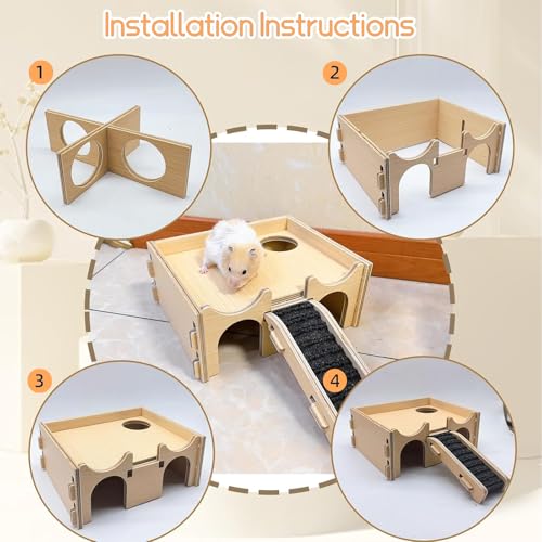 Wooden Hamster Hideout
