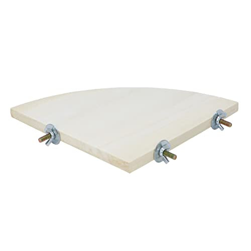 Bird Perch Stand 2 Pack Wooden Platform Corner Ledge for Budgies Cockatiels Conures African Greys Rats Gerbils Chinchillas Squirrels
