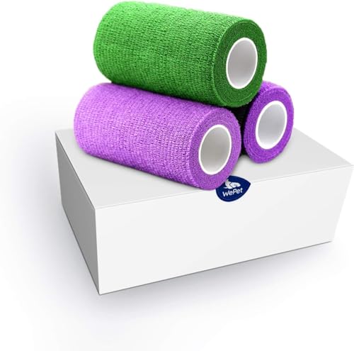 Pet Wrap Self (4 Inch (Pack of 3) / Solid Color B)