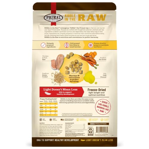 Primal Kibble in The Raw (9 Pound (Pack of 1))