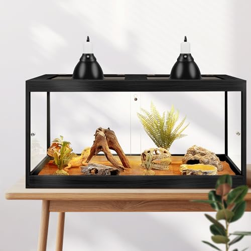 Bearded Dragon Tank 60 Gallon (Black / 60 Gallon (39x18x18) Inch)