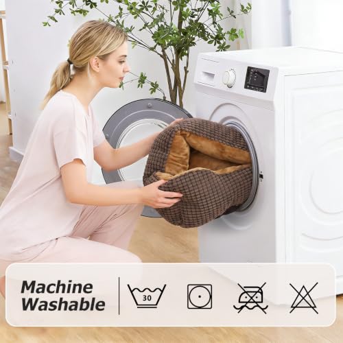 Rectangle Washable Orthopedic Dog Bed for Small (Coffee / S(20’’x 19’’x 6’’))