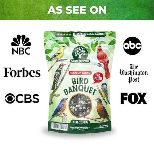 Bird Seed Bird Banquet Bird Seed for Outside Feeders (5 Pound (Pack of 1))