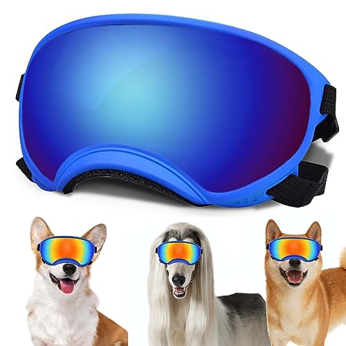 Medium Dog Sunglasses with Adjustable Strap UV Protection