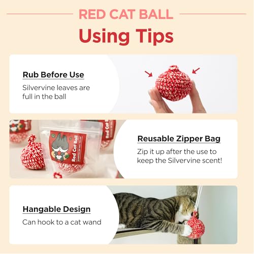 Red Cat Ball 2.7 inch (W/O Bell / 2.7inch)