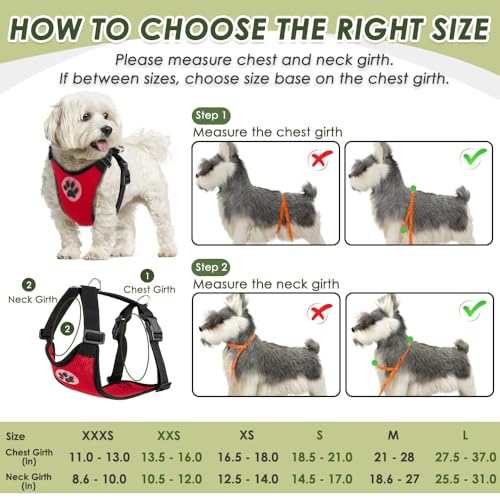 Dog Seat Belt and Harness for Car (Red / Large)