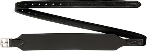Exion Wide Stability Stirrup Leathers (Black / 150 cm / 60 Inch)