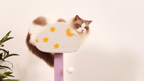 Moon Star Cat Tree (47" / Purple Pink)