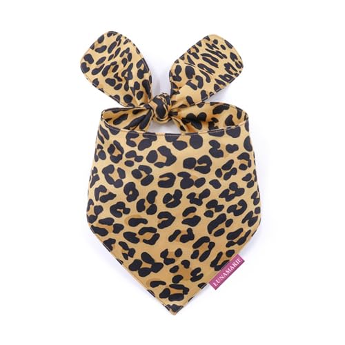 Luxury Dog Bandanas (Leopard / Medium)