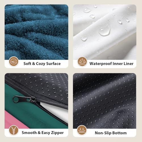 Waterproof Orthopedic XL Dog Bed for Large and Extra Large Dogs (Navy Blush / 42"L x 30"W x 7.5"Th)