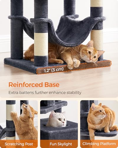 Cat Tree 59.5 (59.5 Inches / Smoky Gray)