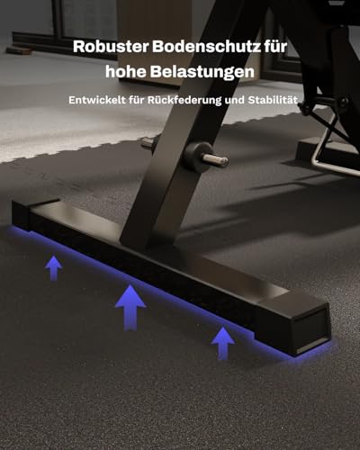 0.79" Thick Gym Flooring for Home Gym (Black/No Dots / 24 Sq Ft (6 Tiles))