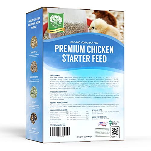 Chicken Starter Feed (20 Pound (Pack of 1) / Green)