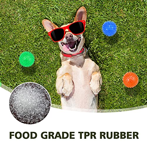 3 Pack 2.5” Squeaky Dog Toy Balls (2.5" (Small Dog) / Blue+Orange+Green)