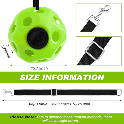 15.75" Extra Large Slow Feed Hay Ball for Horses (Green)