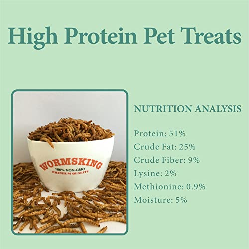 3LB Dried Mealworms for Wild Birds and Chicken