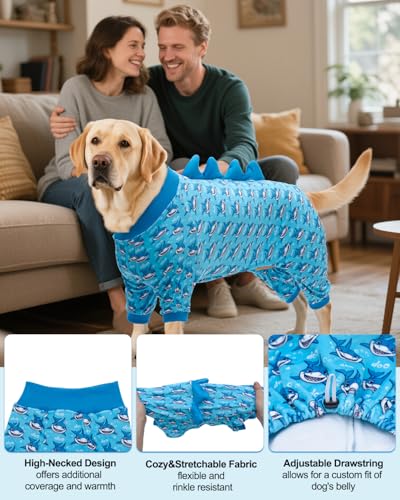 Shark Costume Dog Pajamas (XXXX-Large / Shark style)