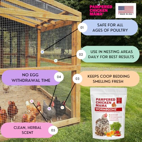 WormBGone Premium Backyard Chicken Nesting Herbs with Chili (1 Pound (Pack of 1))