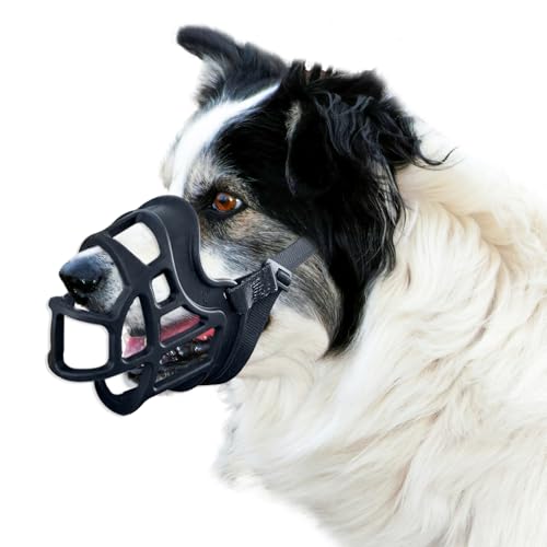 Dog Muzzle Basket Muzzle for Small Medium Large Dogs (Black / Size 4)