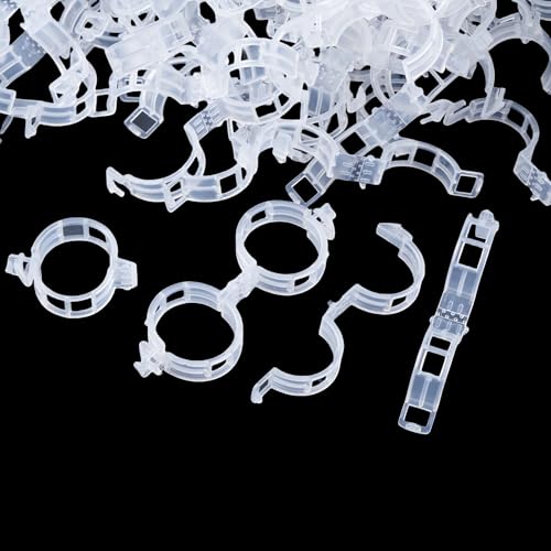 300 Pcs Plant Support Clips (White)