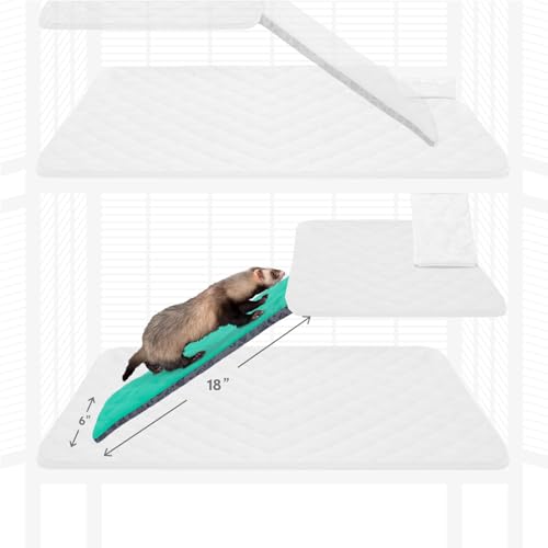Fitted Fleece Ramp Cover for Critter Nation Cage (Green / Ramp Cover)