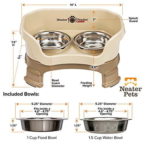 Neater Feeder Deluxe Mess (Cat + Standard Bowl / Cappuccino)