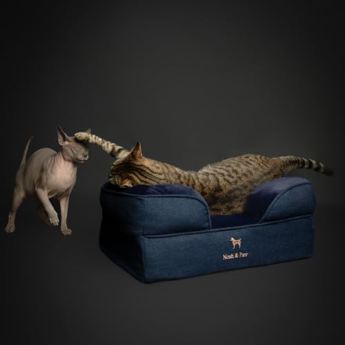 Cat Bed XS Dog Bed (Dark Blue - DE / Small)
