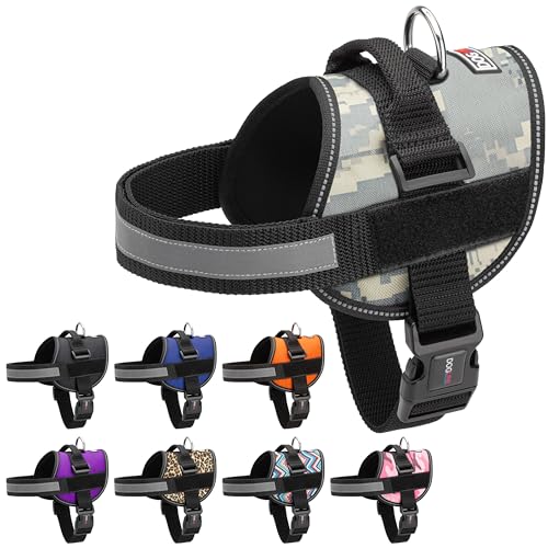 Dog Harness Reflective No (Urban Camo / Girth 27" to 34")