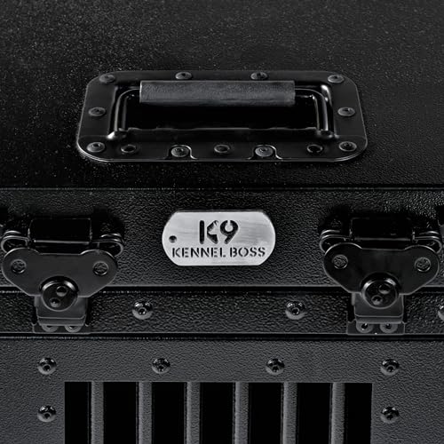 Aluminum Collapsible Dog Crate (Black / 30.6"L x 22.8"W x 25.7"H)