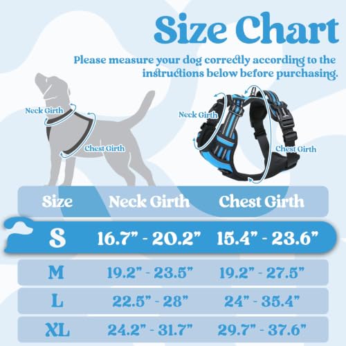 Dog Harness Small Sized (Small / Sky Blue)
