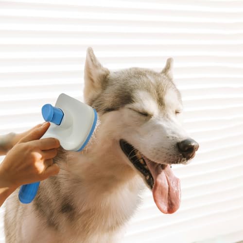 Pet Cleaning Deshedding Brush (blue)