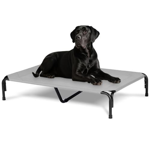 Elevated Dog Bed for Outdoor (Grey / 51"L x 31"W x 8"Th)