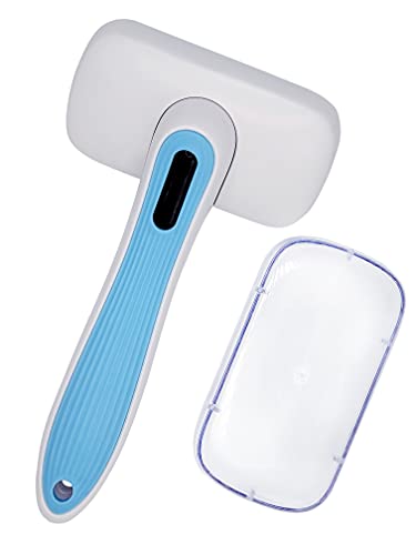 Pet Slicker Brush (Slicker Brush (Blue/White))