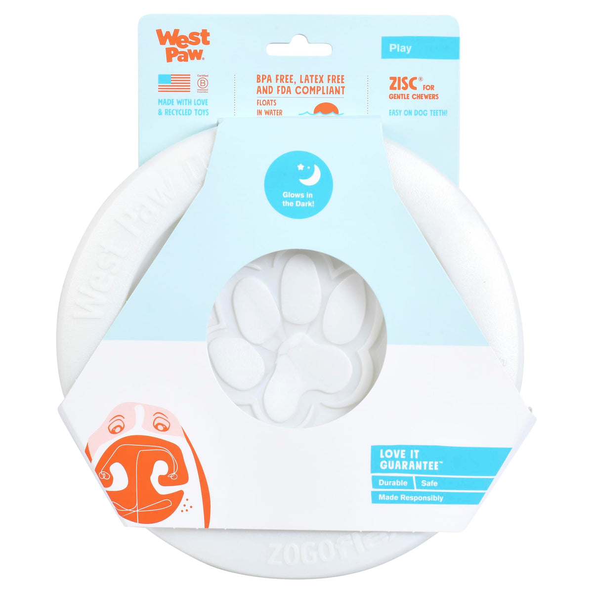 Zisc High Flying Disc Dog Toy (Large / Glow)