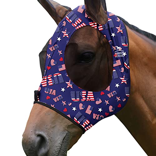 Super Comfort Stretchy Fly Mask Large Eye Space with UV Protection Soft on Skin with Breathability Classic Letters S (S / Classic Letters)
