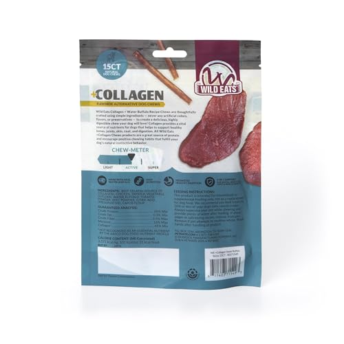 Water Buffalo Collagen Sticks for Dogs (5.3 Ounce (Pack of 15))
