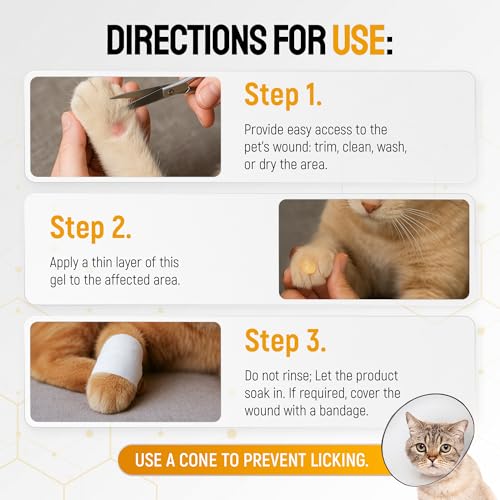 Dog Wound Care with Manuka Honey & Colloidal Silver for Scratches & Skin Irritations