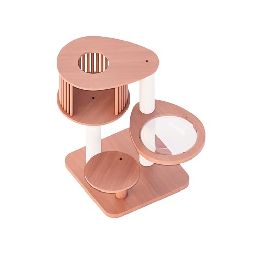 Cat Tree 36.4" Solid Wood Multi (L23.6"xW23.6"xH36.4")