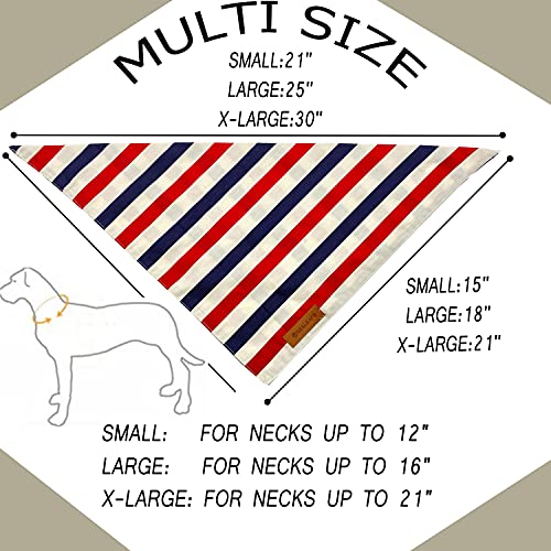 4th of July Dog Bandanas 2 Pack (4th of July / X-Large)