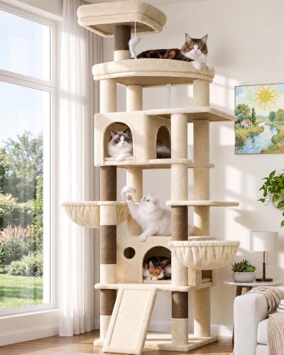 81in Cat Tree for Large Cats (XXL / Beige)