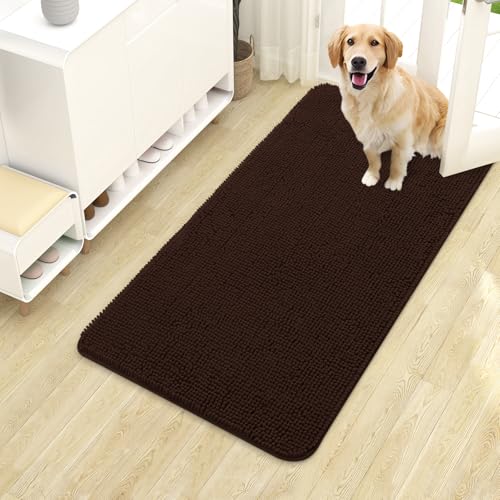 Dog Door Mat for Muddy Paws 40x24 (Brown / 40" X 24")
