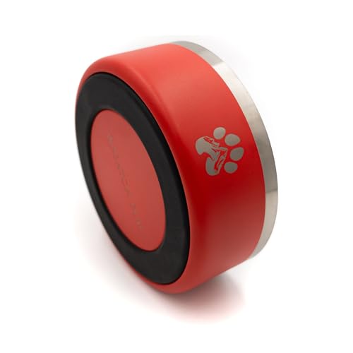 Stainless Steel Dog Bowl (Red / 64oz)
